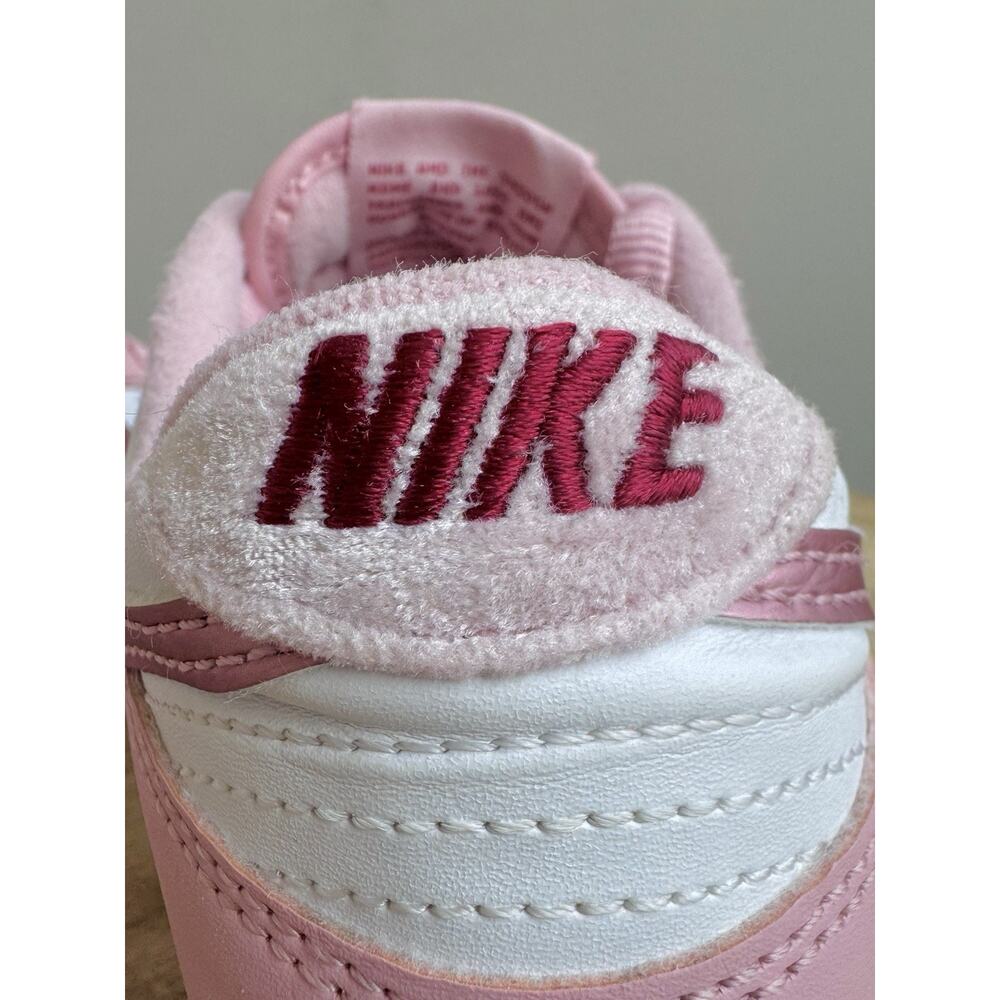 Nike Dunk Low GS Pink Velvet Metallic DO6485-600 Girls 5 Y Women 6.5 Sneakers - Picture 7 of 10
